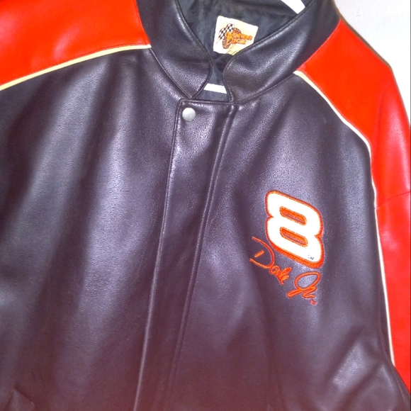 Vintage Winners Circle DALE EARNHART JR Jacket Mens XL Pleather Nascar Racing - Picture 13 of 16